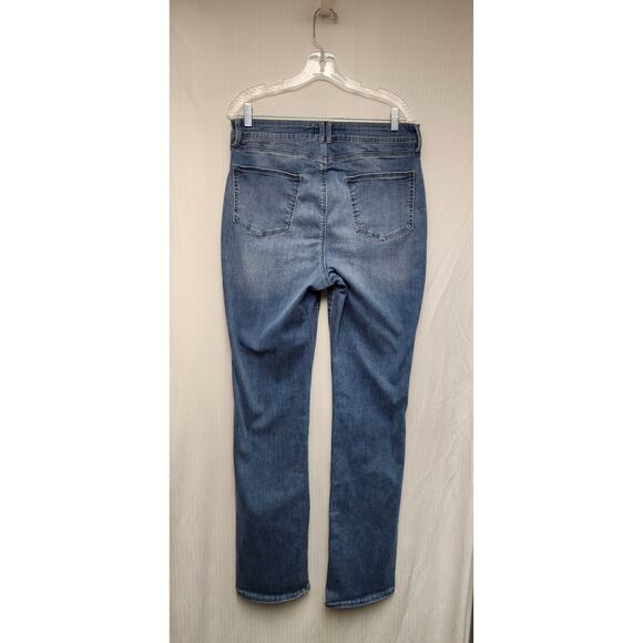 NYDJ Curves 360 Straight Leg Blue Denim Jeans Size 12T - Picture 2 of 6